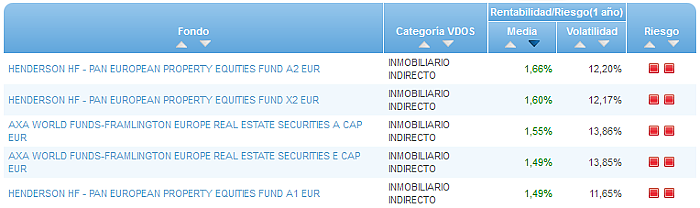 RVI Euro Small/mid Cap buscador rentabilidad media mensual