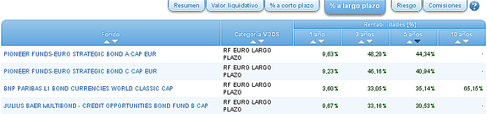 renta fija euro largo plazo r5a