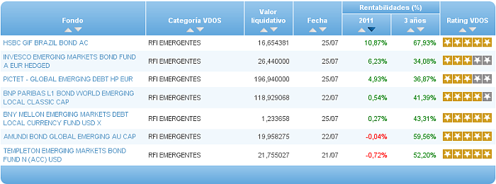 rfi emergente rentabilidad 1 año