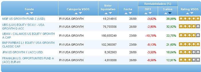 renta variable internacional usa growth
