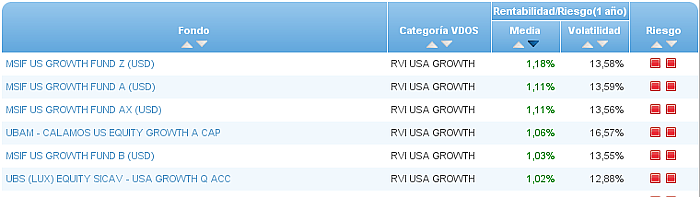 renta variable internacional usa growth riesgo