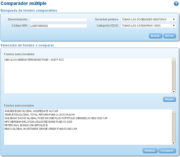 Comparando fondos: TMT