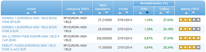 RV Euro buscador rentabilidad año