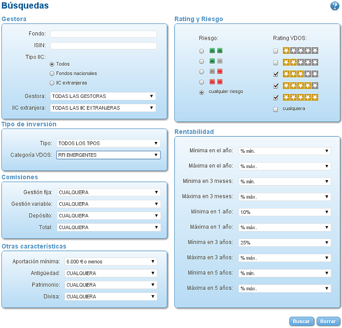 renta variable euro buscador