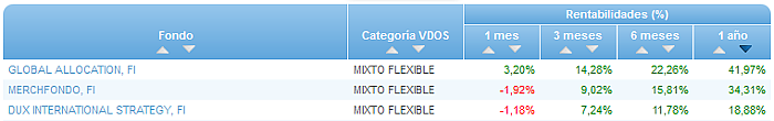 RFI USA buscador rentabilidad 1 año