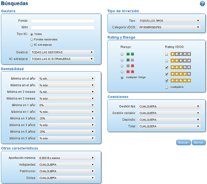 rfi emergente busqueda