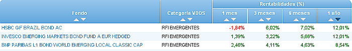 rfi emergente rentabilidad 1 año