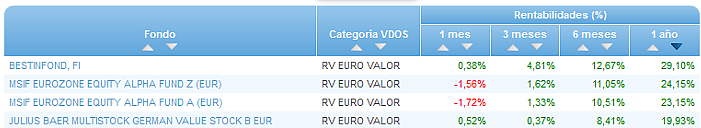 RVI USA Crecimiento buscador rentabilidad 1 año