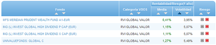 RVI Euro Small/mid Cap buscador volatilidad